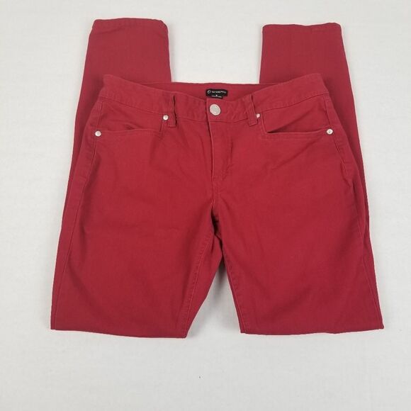 New Directions 44-Pocket Red Denim Jeans‎ Size 8 - Picture 3 of 7